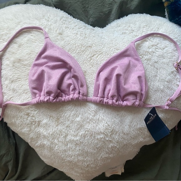 NWT Pink/lilac sparkly Hollister bikini set of 3! - Picture 2 of 6